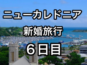 ニューカレドニアへの新婚旅行 ブラシ島にて
